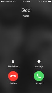 G-d is calling